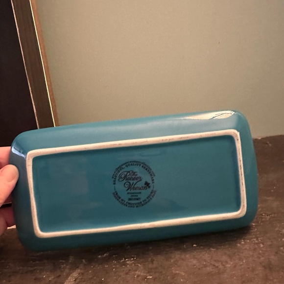 Pioneer Woman Floral Ceramic Butter Dish and Utensil holder Set - Picture 6 of 10